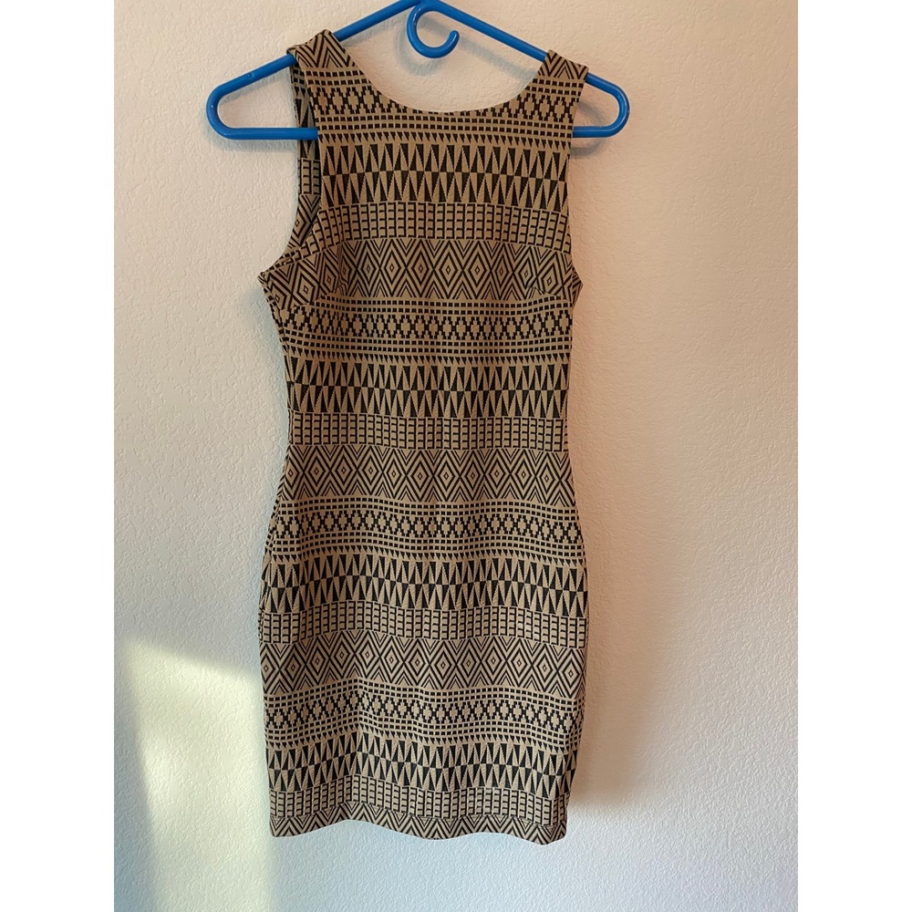 Emerald Sundae Womens Aztec Geometric Bodycon Going Out Mini Dress Size S